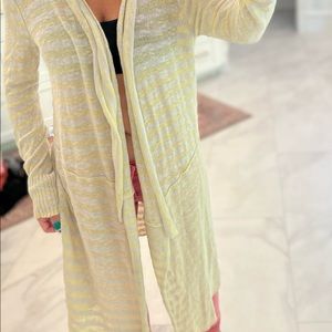 Free People long duster sweater size Med